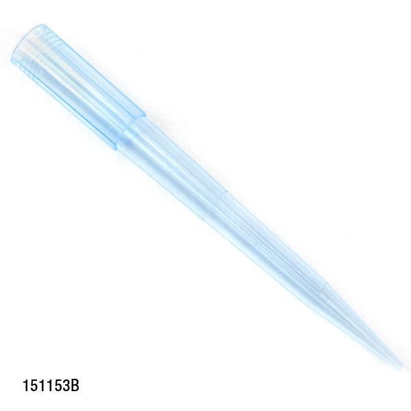 Globe Scientific Pipette Tip, 100 - 1250uL, Certified, Universal, Graduated, Blue, 84mm, Extended Length, 1000/Stand-Up Resealable Bag Pipette Tip; Universal; universal pipette tips
